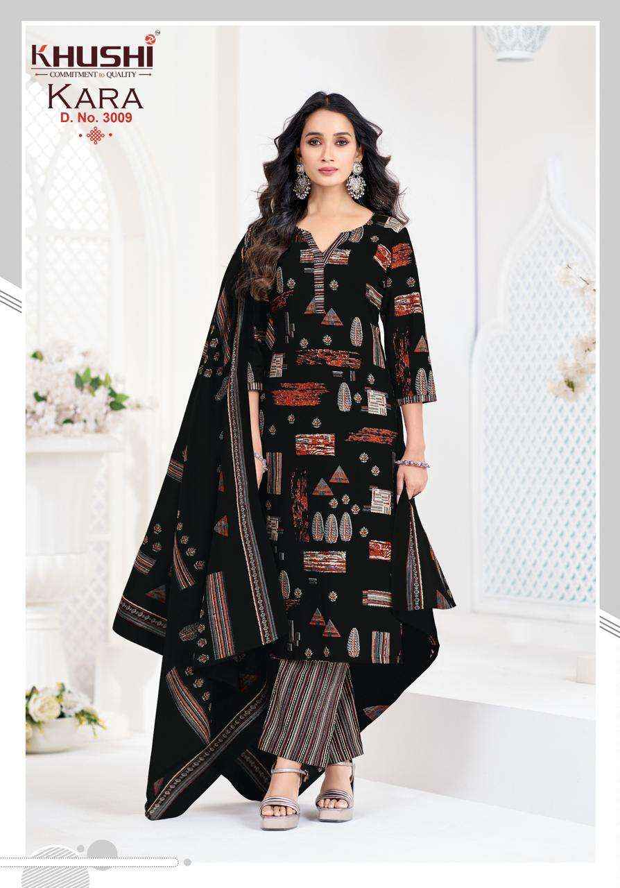 Khushi Kara Vol 3 Exclusive Cotton Kurti Bottom Dupatta Set _ Wholesale Texteli Collection ( 12 Pcs Catalog )