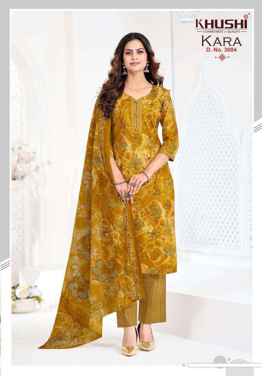 Khushi Kara Vol 3 Exclusive Cotton Kurti Bottom Dupatta Set _ Wholesale Texteli Collection ( 12 Pcs Catalog )