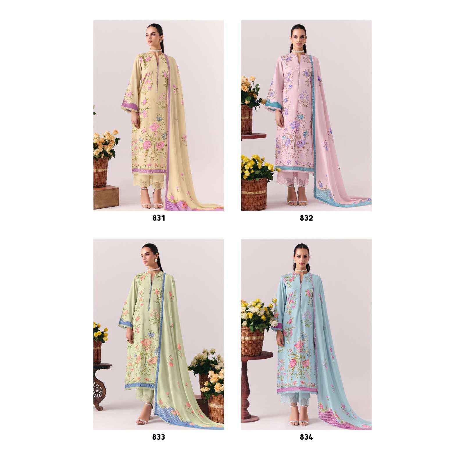 Kimora Sohni Coral Pure Cotton Premium Wear Suit Wholesale Surat Rate ( 4 Pcs Catalog )