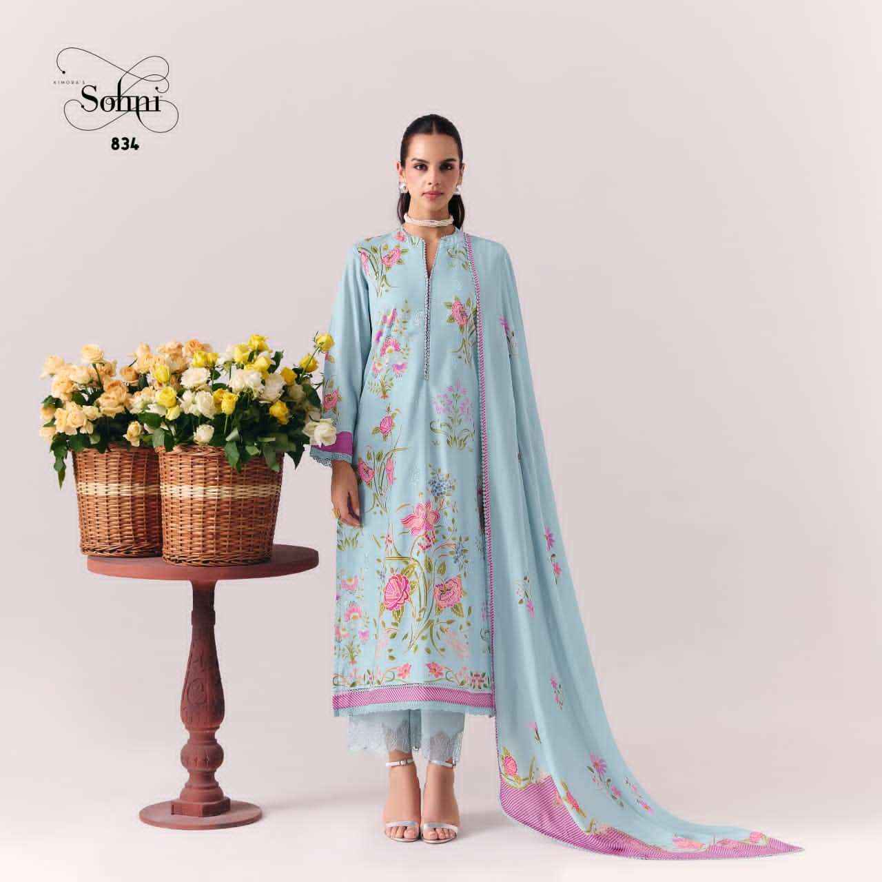 Kimora Sohni Coral Pure Cotton Premium Wear Suit Wholesale Surat Rate ( 4 Pcs Catalog )