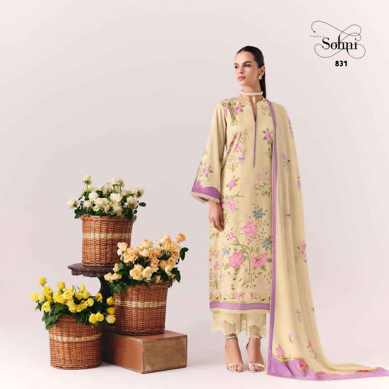 Kimora Sohni Coral Pure Cotton Premium Wear Suit Wholesale Surat Rate ( 4 Pcs Catalog )