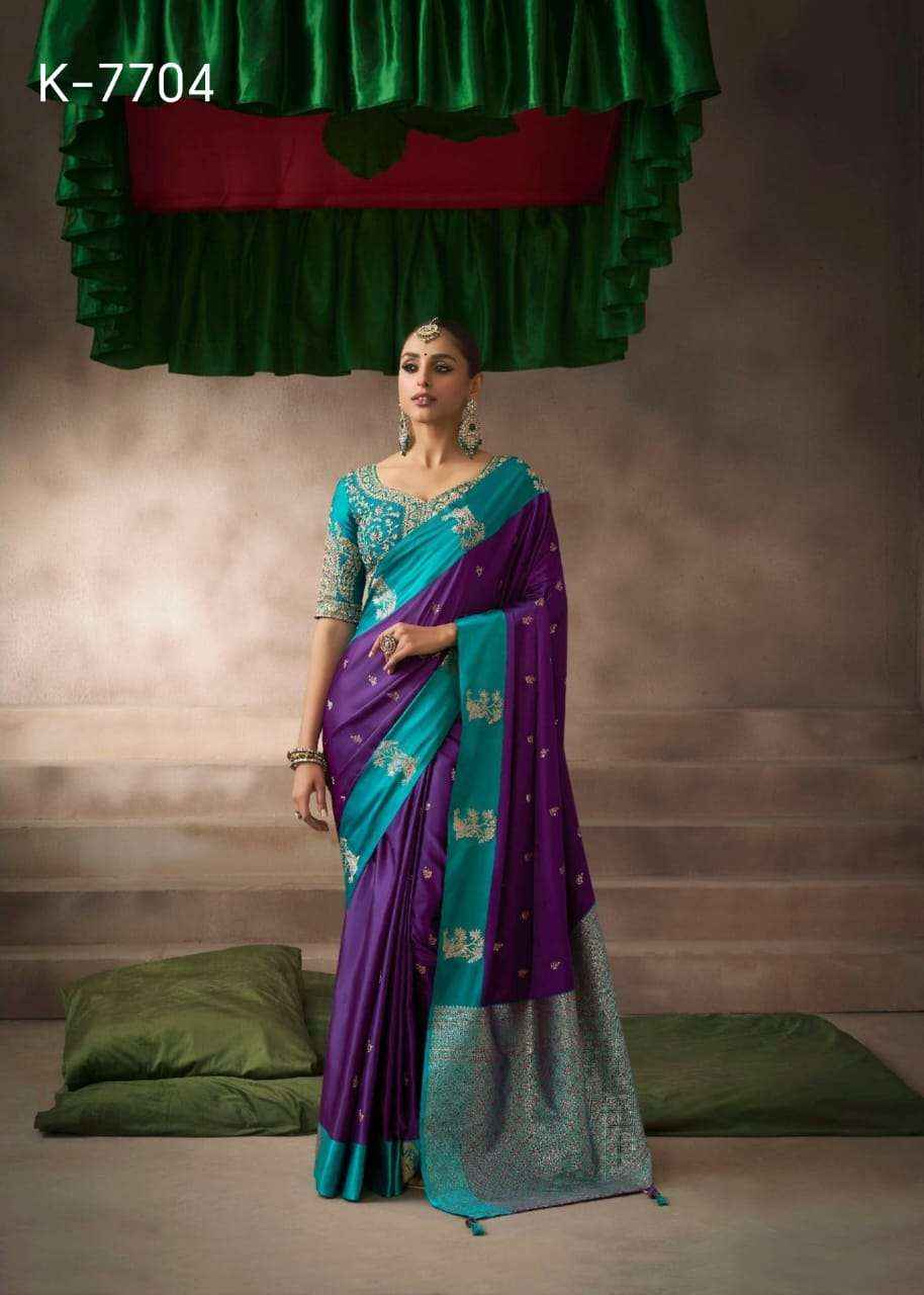 Kira Kalki Silk Satin Designer Saree Collection Wholesale Market Surat Rate ( 8 Pcs Catalog )