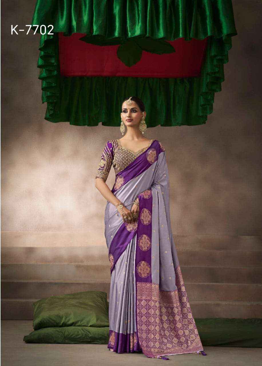 Kira Kalki Silk Satin Designer Saree Collection Wholesale Market Surat Rate ( 8 Pcs Catalog )