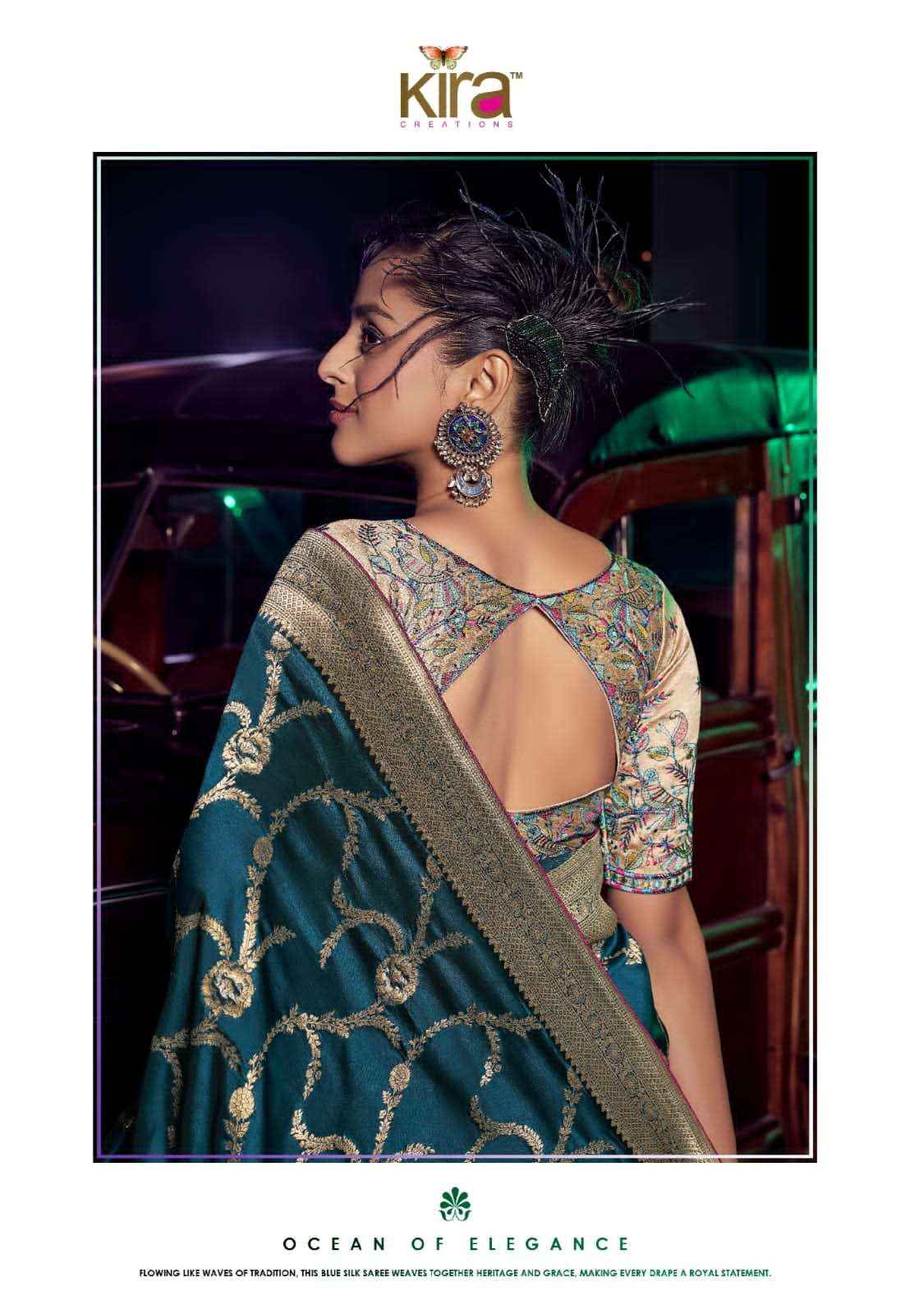 Kira Kavisha 7101 to 7106 Pure Silk Saree _ Wholesale Surat Rate ( 6 Pcs Catalog )
