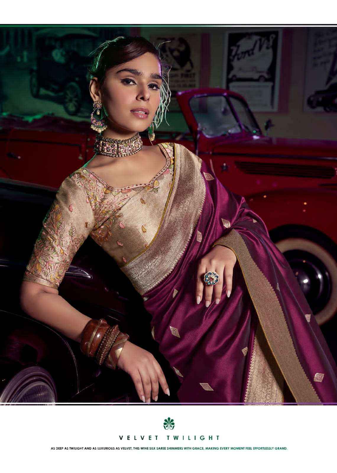 Kira Kavisha 7101 to 7106 Pure Silk Saree _ Wholesale Surat Rate ( 6 Pcs Catalog )