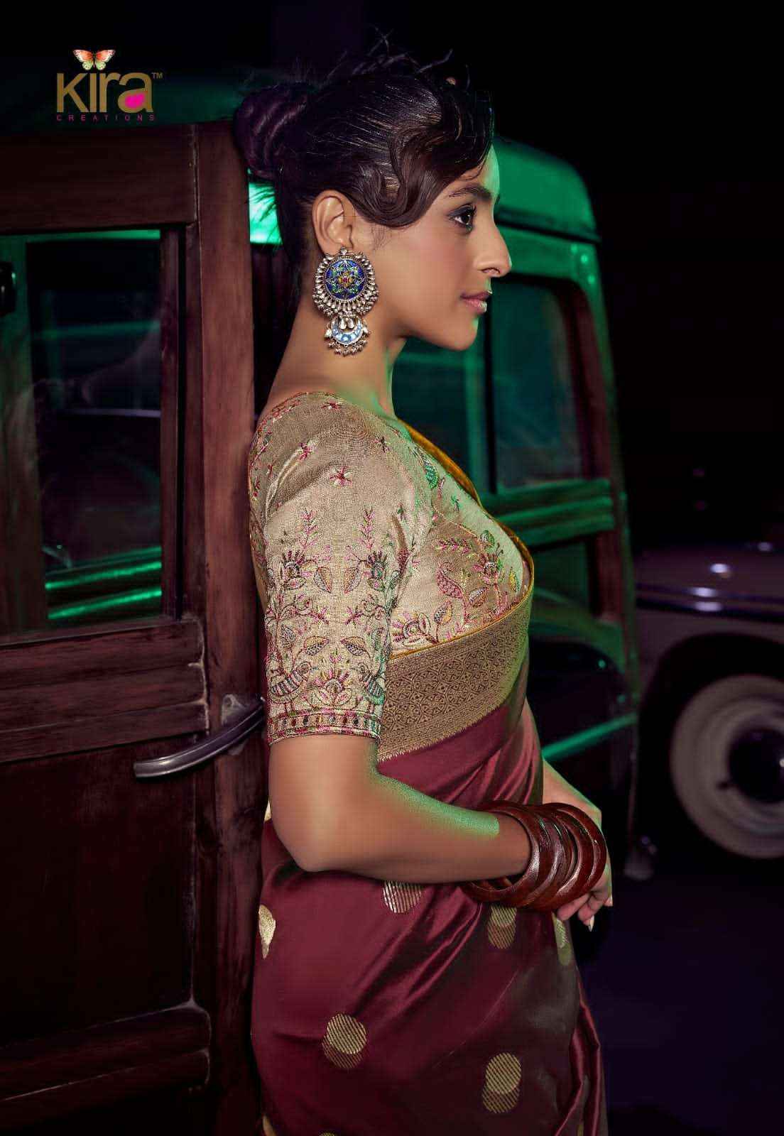 Kira Kavisha 7101 to 7106 Pure Silk Saree _ Wholesale Surat Rate ( 6 Pcs Catalog )