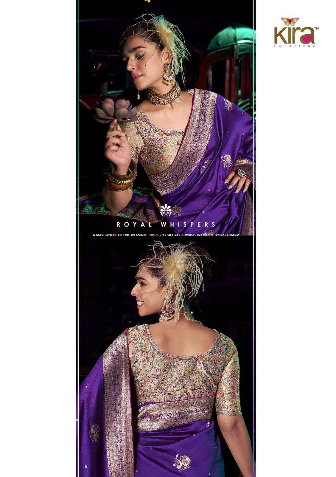Kira Kavisha 7101 to 7106 Pure Silk Saree _ Wholesale Surat Rate ( 6 Pcs Catalog )