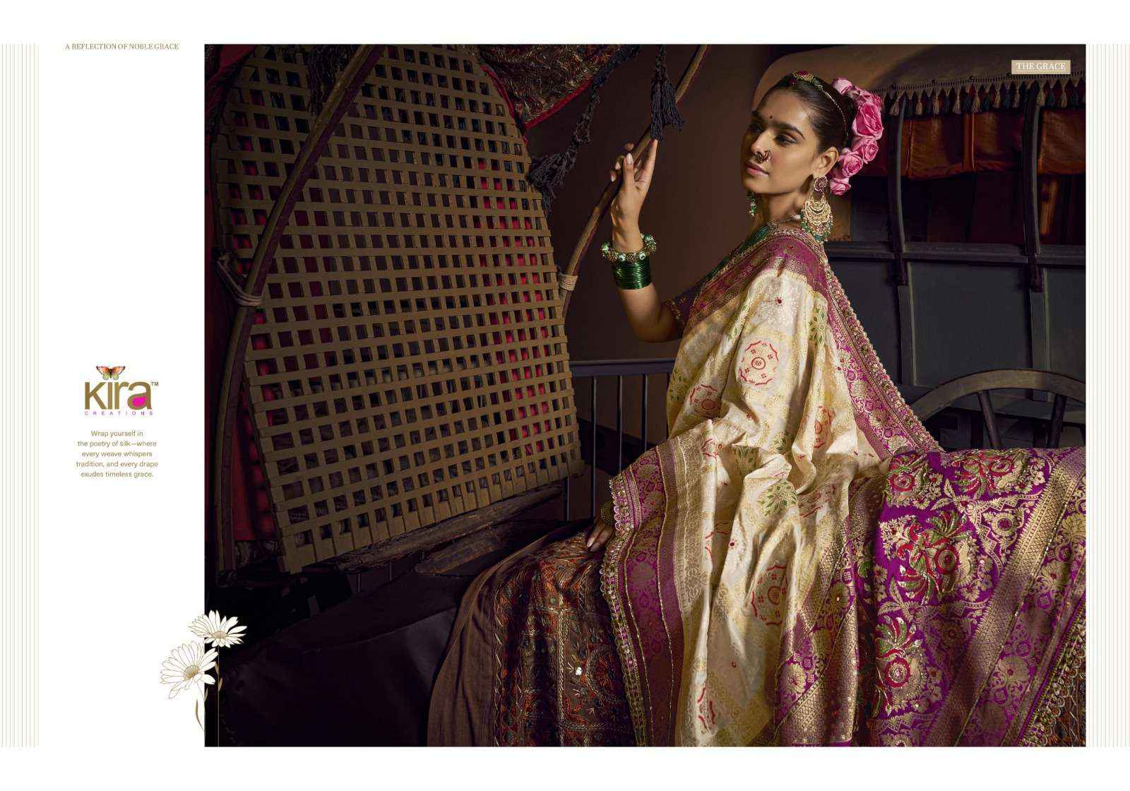 Kira Kimayra 6901 to 6906 Handwork Dola Silk Saree latest _ Surat Textile Market ( 6 Pcs Catalog )