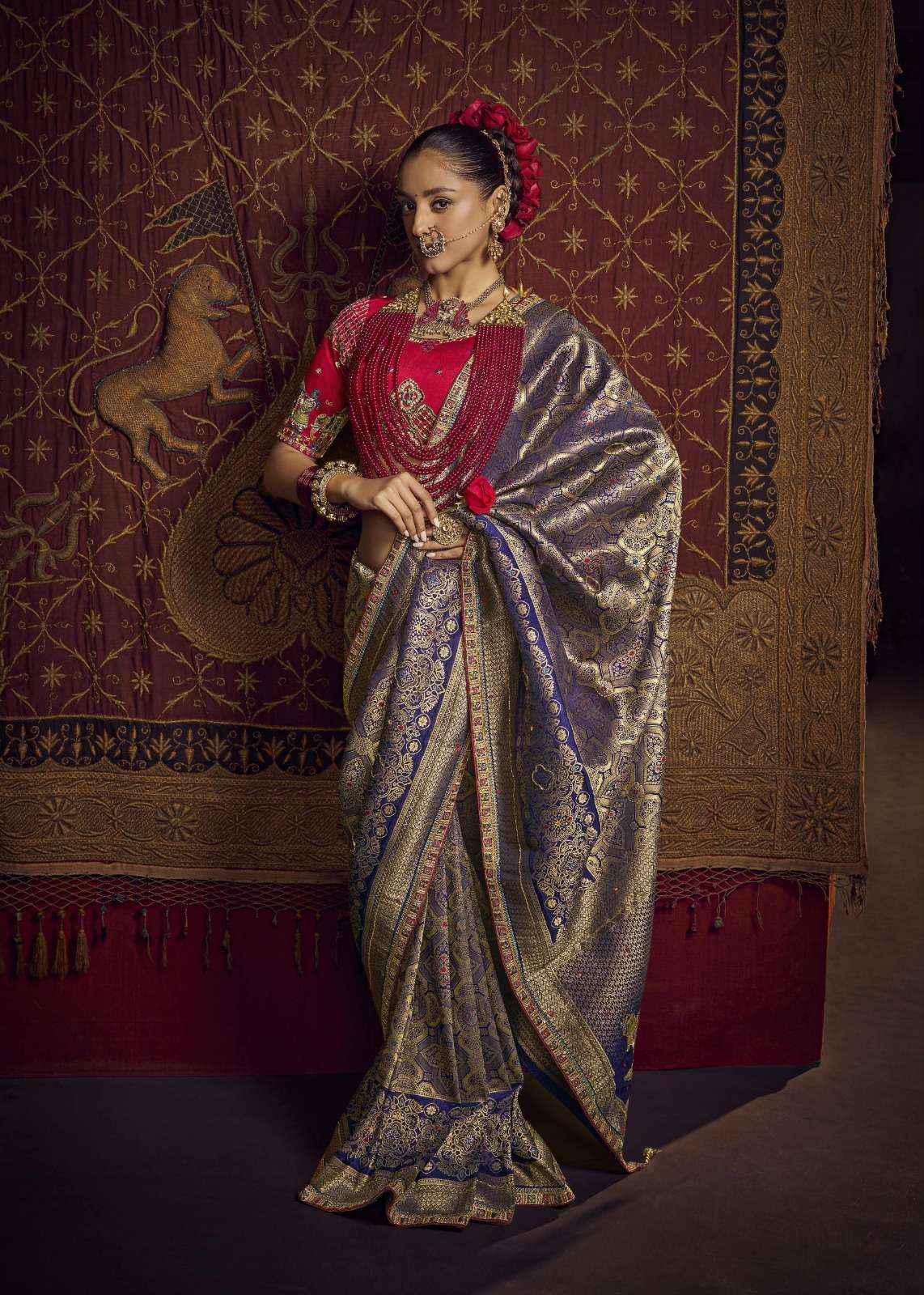 Kira Kimayra 6901 to 6906 Handwork Dola Silk Saree latest _ Surat Textile Market ( 6 Pcs Catalog )