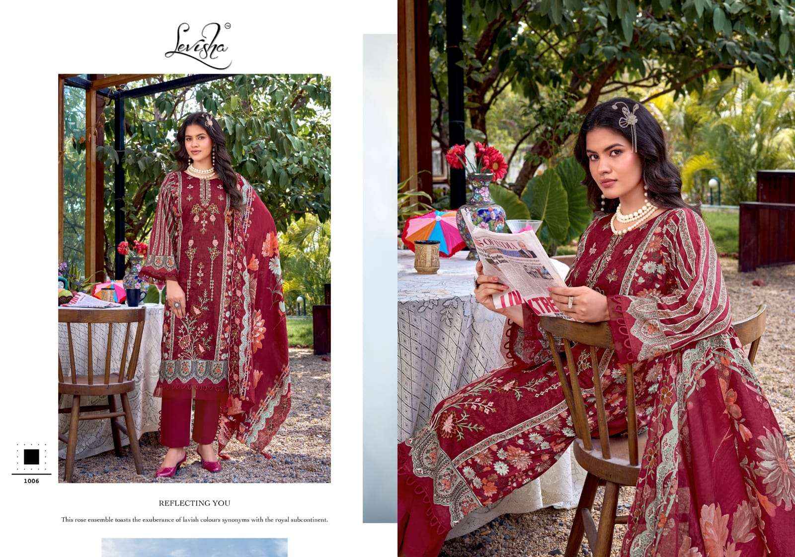 Levisha Bin Saeed Nx Vol 6 factory direct wholesale clothing india for ladies ( 6 Pcs Catalogue )
