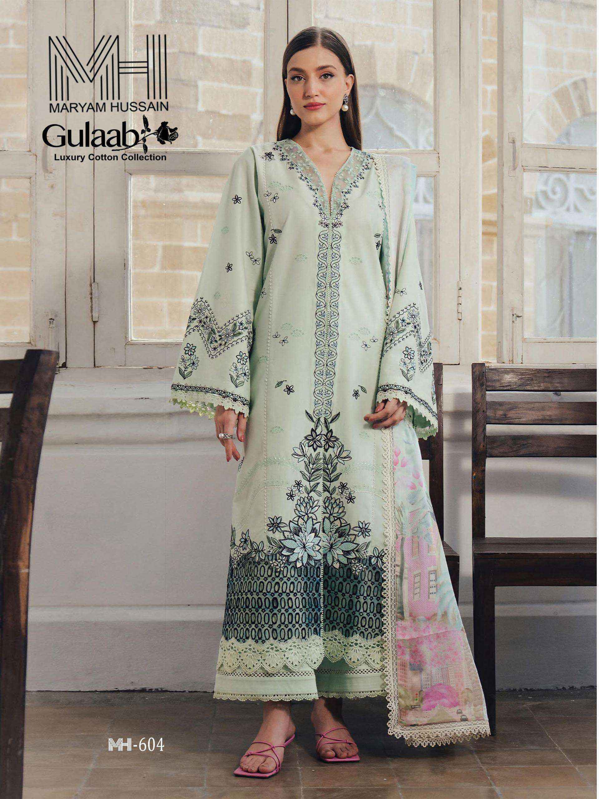 Maryam Hussain Gulaab Vol 6 Dress Material Wholesale Dealer Surat ( 6 pc Catalogue )