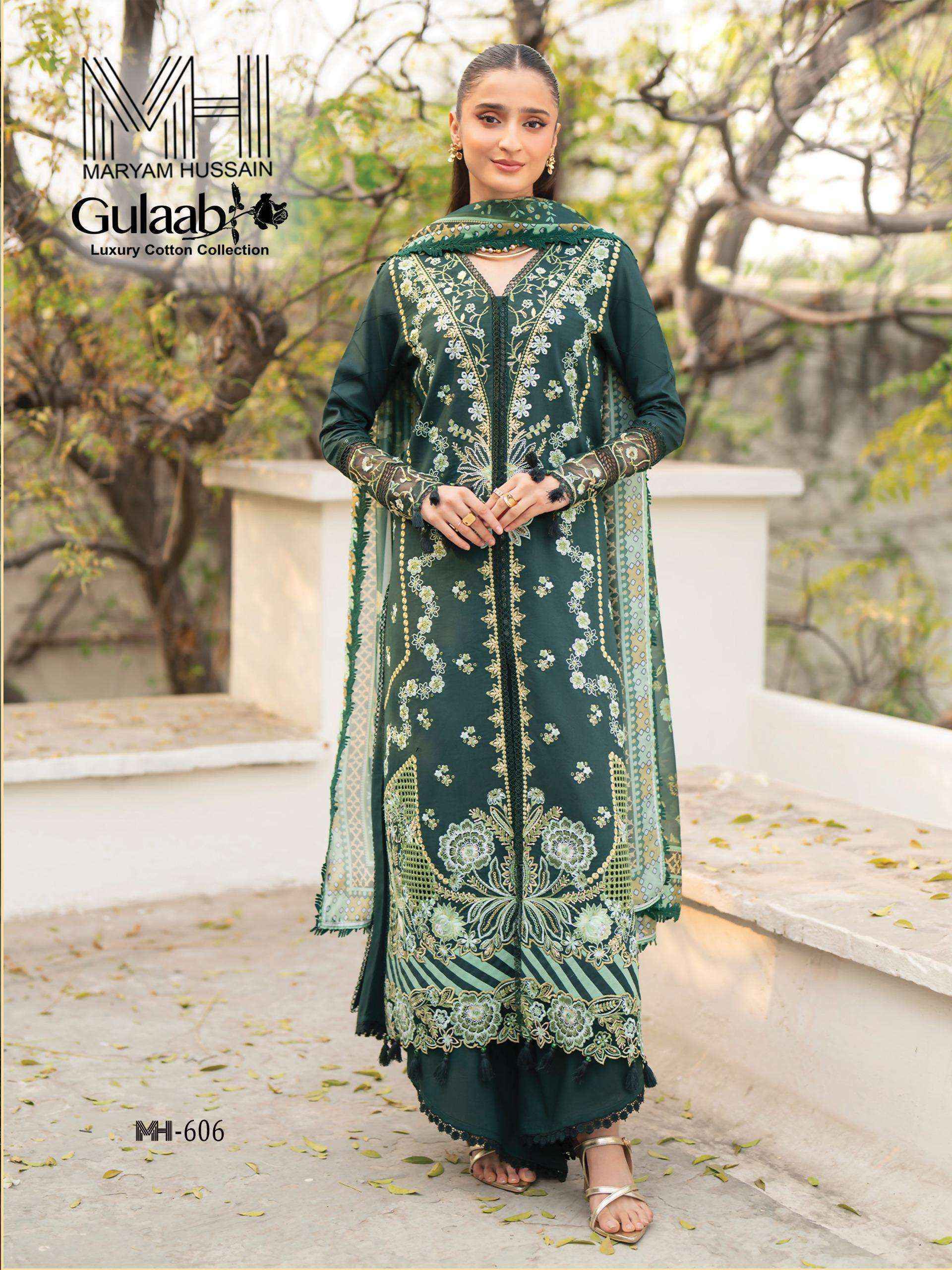 Maryam Hussain Gulaab Vol 6 Dress Material Wholesale Dealer Surat ( 6 pc Catalogue )