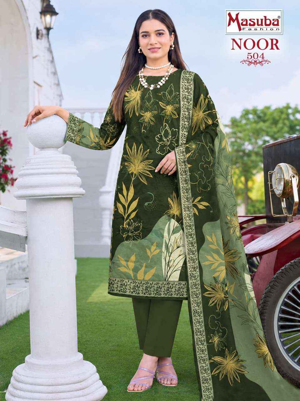 Masuba Fashion Noor Vol 5 Digital Printed Cotton Dress _ Wholesale Surat Rate ( 10 Pcs Catalog )