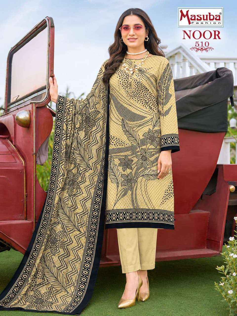Masuba Fashion Noor Vol 5 Digital Printed Cotton Dress _ Wholesale Surat Rate ( 10 Pcs Catalog )