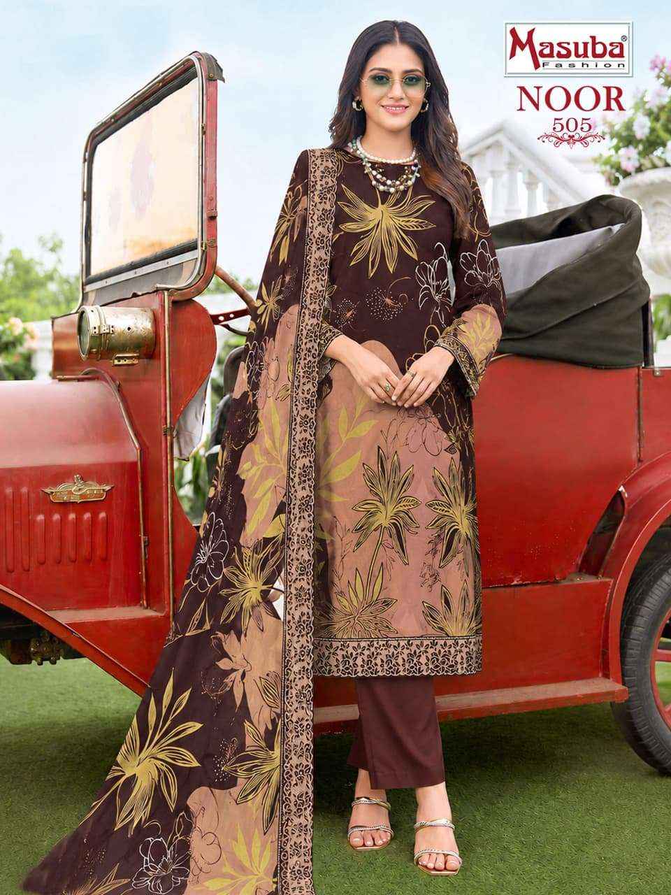 Masuba Fashion Noor Vol 5 Digital Printed Cotton Dress _ Wholesale Surat Rate ( 10 Pcs Catalog )