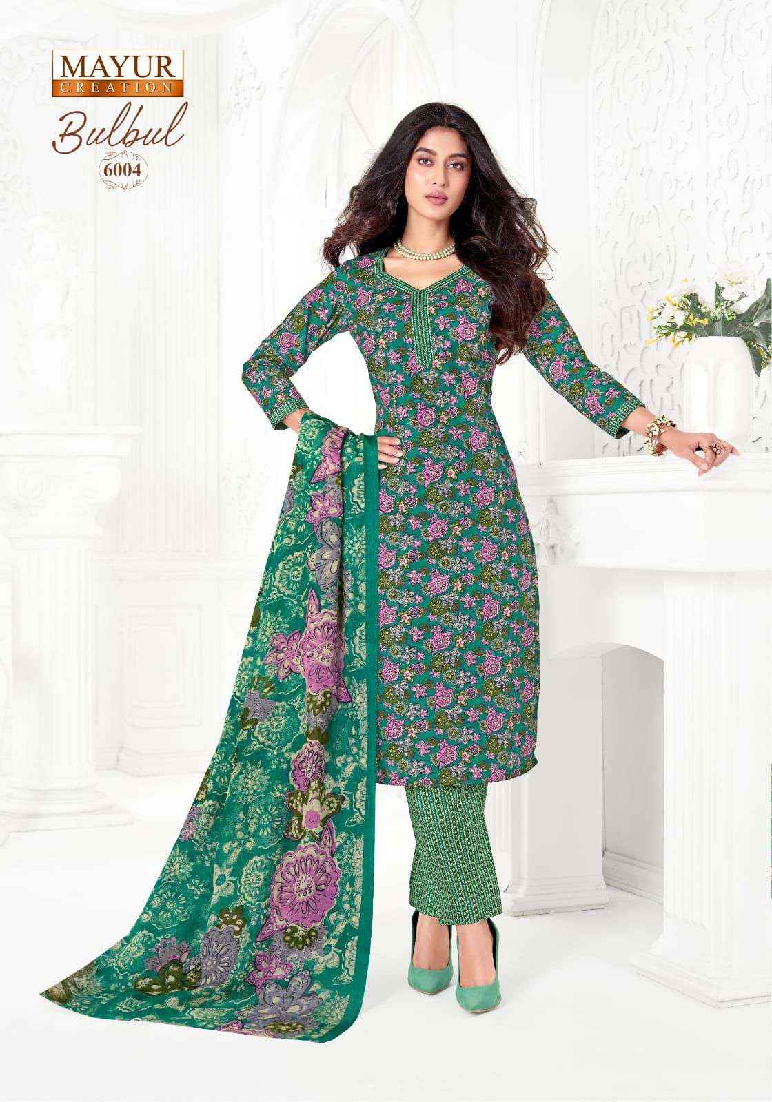 MAYUR CREATION BULBUL VOL 6 COTTON PRINTED LADIES DRESS MATERIAL _ WHOLESALE ONLINE DEALER ( 10 PCS CATALOG )