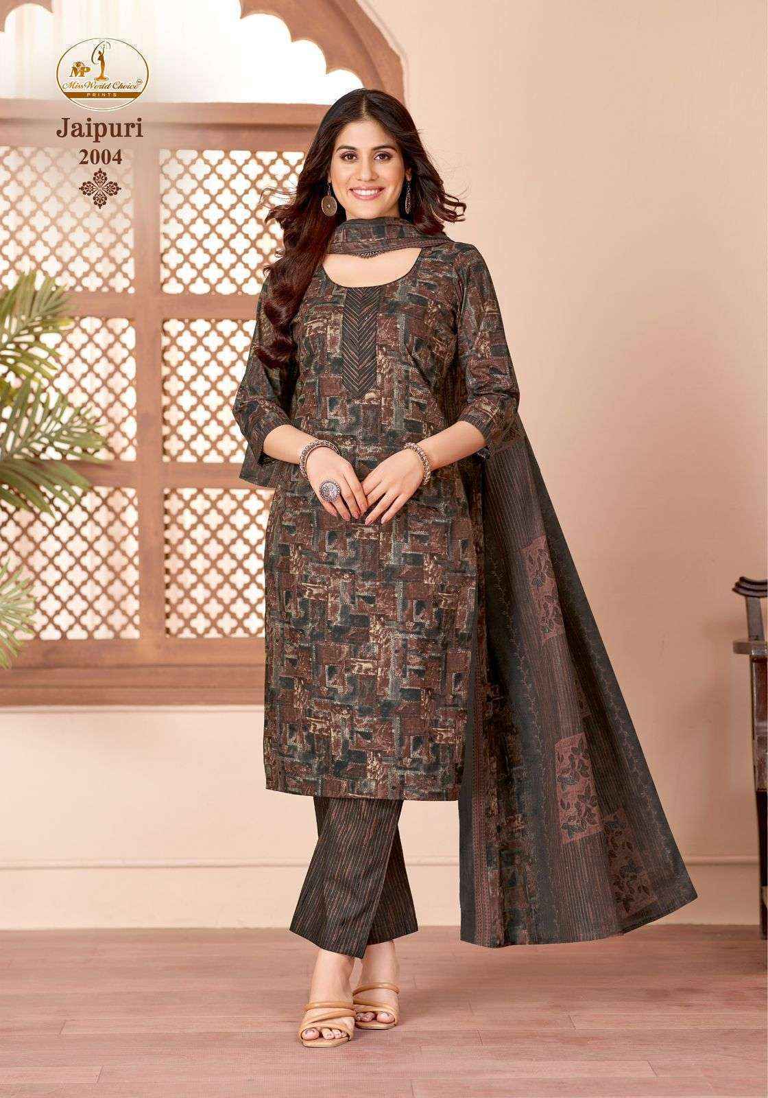 Miss World Choice Jaipuri Vol 2 Readymade Cotton Dress _ Wholesale Surat ( 10 Pcs Catalog )