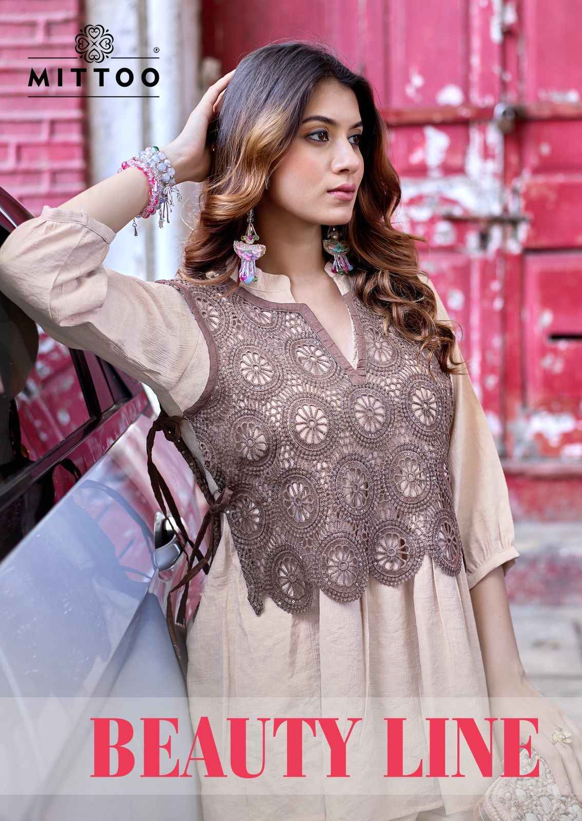 Mittoo Beauty Line Viscose Kurti Combo _ Wholesale Kapda Bazaar ( 4 Pcs Catalog )