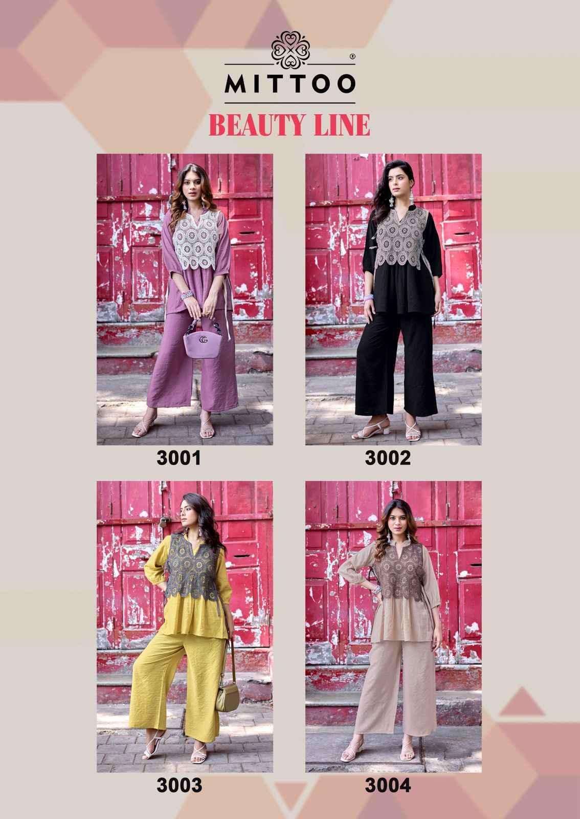 Mittoo Beauty Line Viscose Kurti Combo _ Wholesale Kapda Bazaar ( 4 Pcs Catalog )
