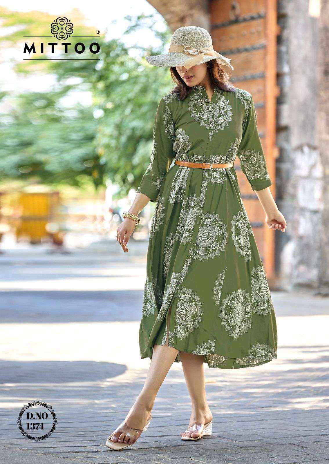 Mittoo Belt Vol 26 Rayon Kurti Surat Wholesale Collection ( 6 Pcs Catalog )