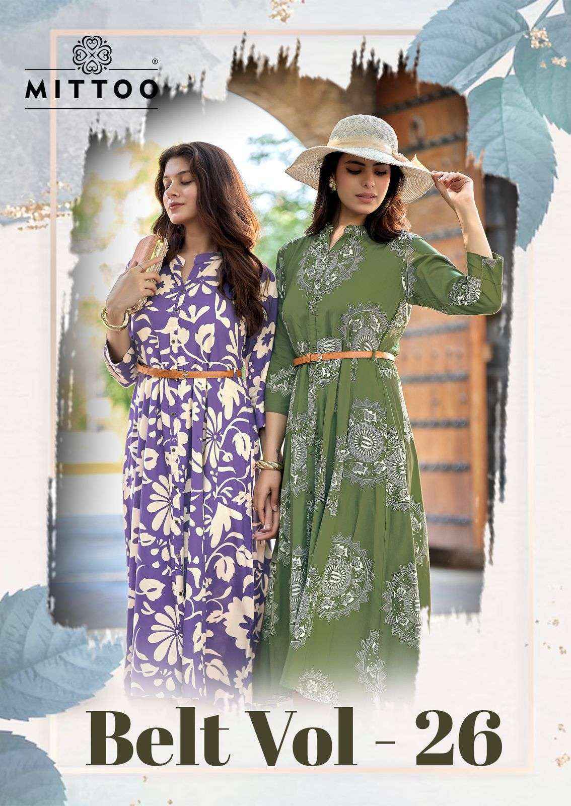 Mittoo Belt Vol 26 Rayon Kurti Surat Wholesale Collection ( 6 Pcs Catalog )