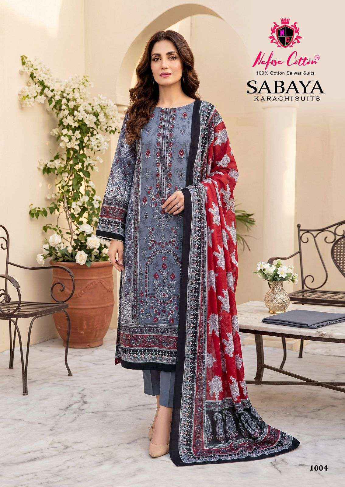 Nafisa Cotton Sabaya Cotton Dress Material _ Wholesale Surat ( 6 Pcs Catalog )
