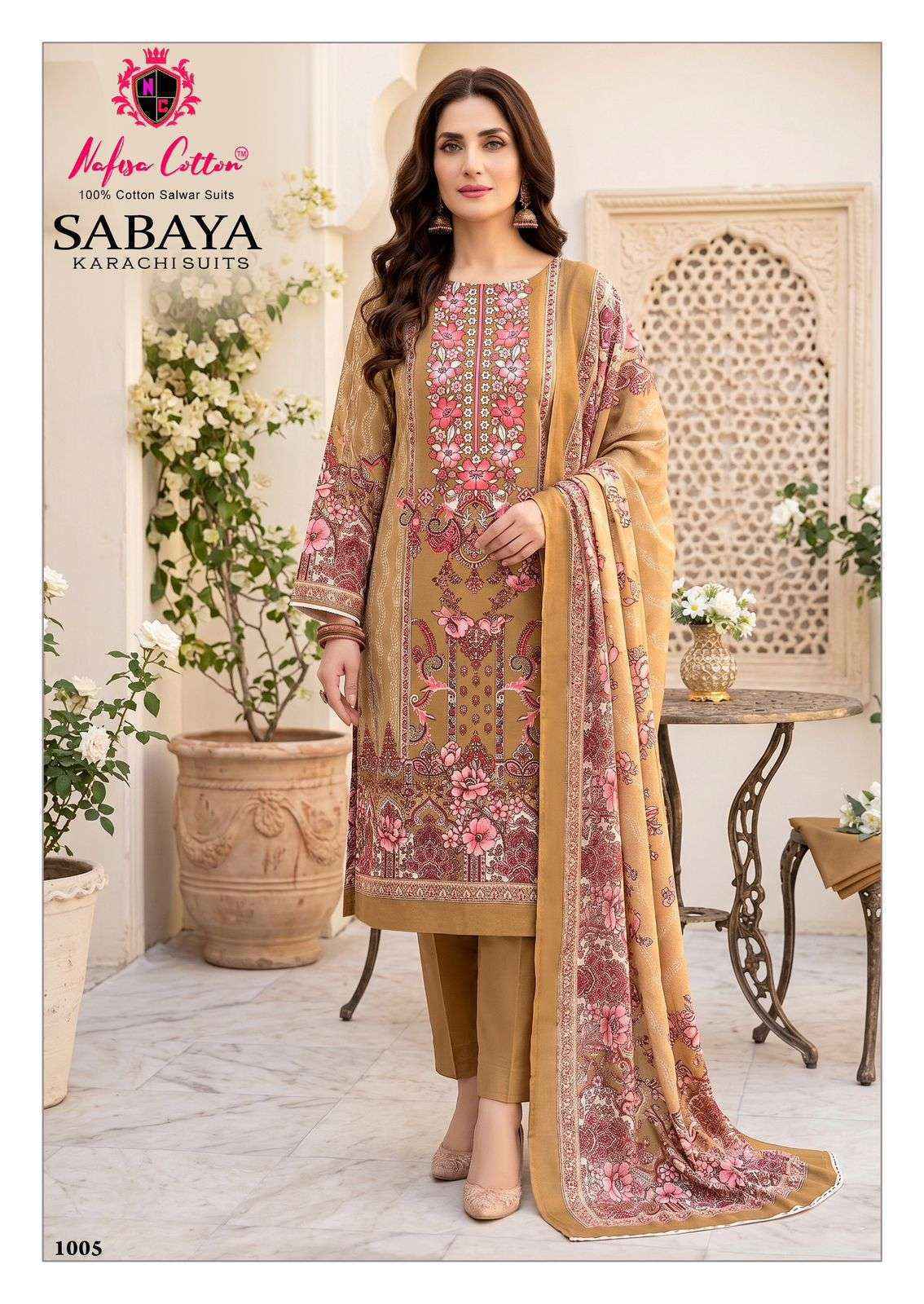 Nafisa Cotton Sabaya Cotton Dress Material _ Wholesale Surat ( 6 Pcs Catalog )