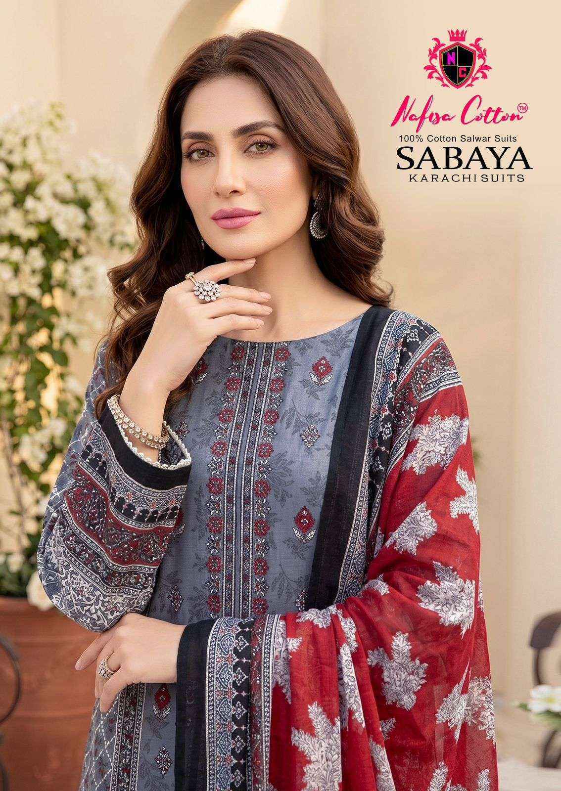 Nafisa Cotton Sabaya Cotton Dress Material _ Wholesale Surat ( 6 Pcs Catalog )