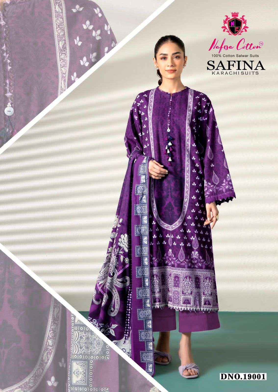 Nafisa Cotton Safina Vol 19 Karachi Cotton Suit New Catalogue ( 6 Pcs Catalogue )