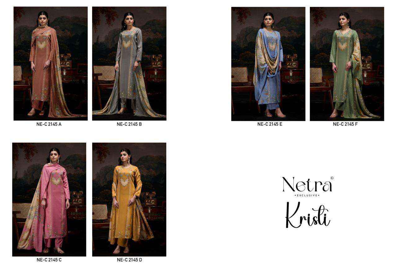 Netra Kristi Pure Cotton Premium Wear Dress _ Wholesale Surat Rate ( 6 Pcs Catalog )