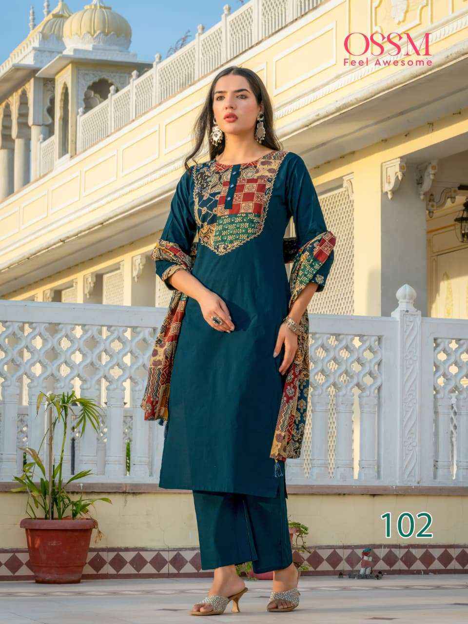 Ossm Mahek Vol 2 Cotton Kurti Combo Collection _ _ Latest Catalogue Wholesale Price ( 6 Pcs Catalog )