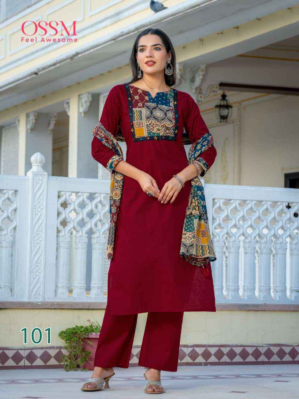 Ossm Mahek Vol 2 Cotton Kurti Combo Collection _ _ Latest Catalogue Wholesale Price ( 6 Pcs Catalog )
