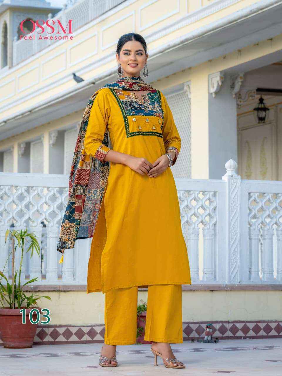 Ossm Mahek Vol 2 Cotton Kurti Combo Collection _ _ Latest Catalogue Wholesale Price ( 6 Pcs Catalog )