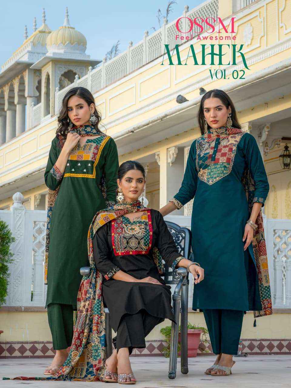 Ossm Mahek Vol 2 Cotton Kurti Combo Collection _ _ Latest Catalogue Wholesale Price ( 6 Pcs Catalog )