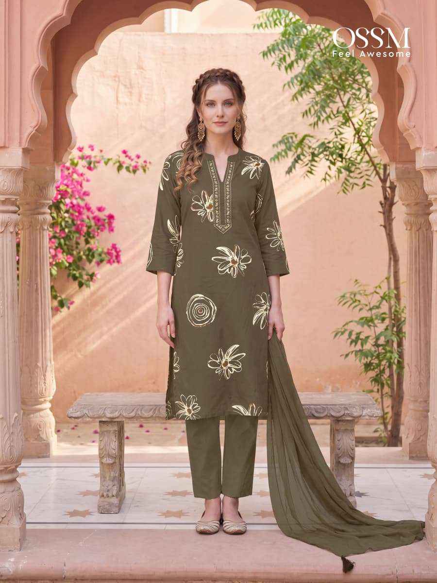 Ossm Mahima Vol 2 Readymade Fancy 3 Piece Set _ Wholesale Surat Collection ( 6 Pcs catalog )