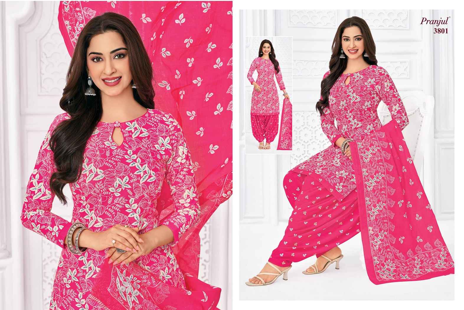 Pranjul Fashion - Buy Priyanshi Vol 38 nx Unstitched Cotton Dress Material ( 6 pcs Catalogue )