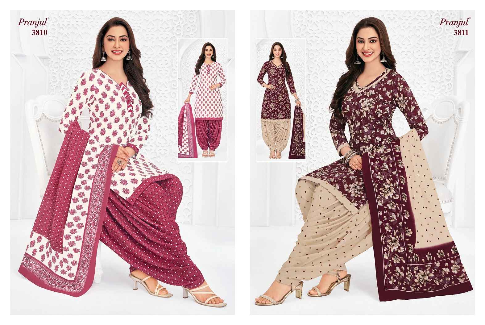 Pranjul Fashion - Buy Priyanshi Vol 38 nx Unstitched Cotton Dress Material ( 6 pcs Catalogue )