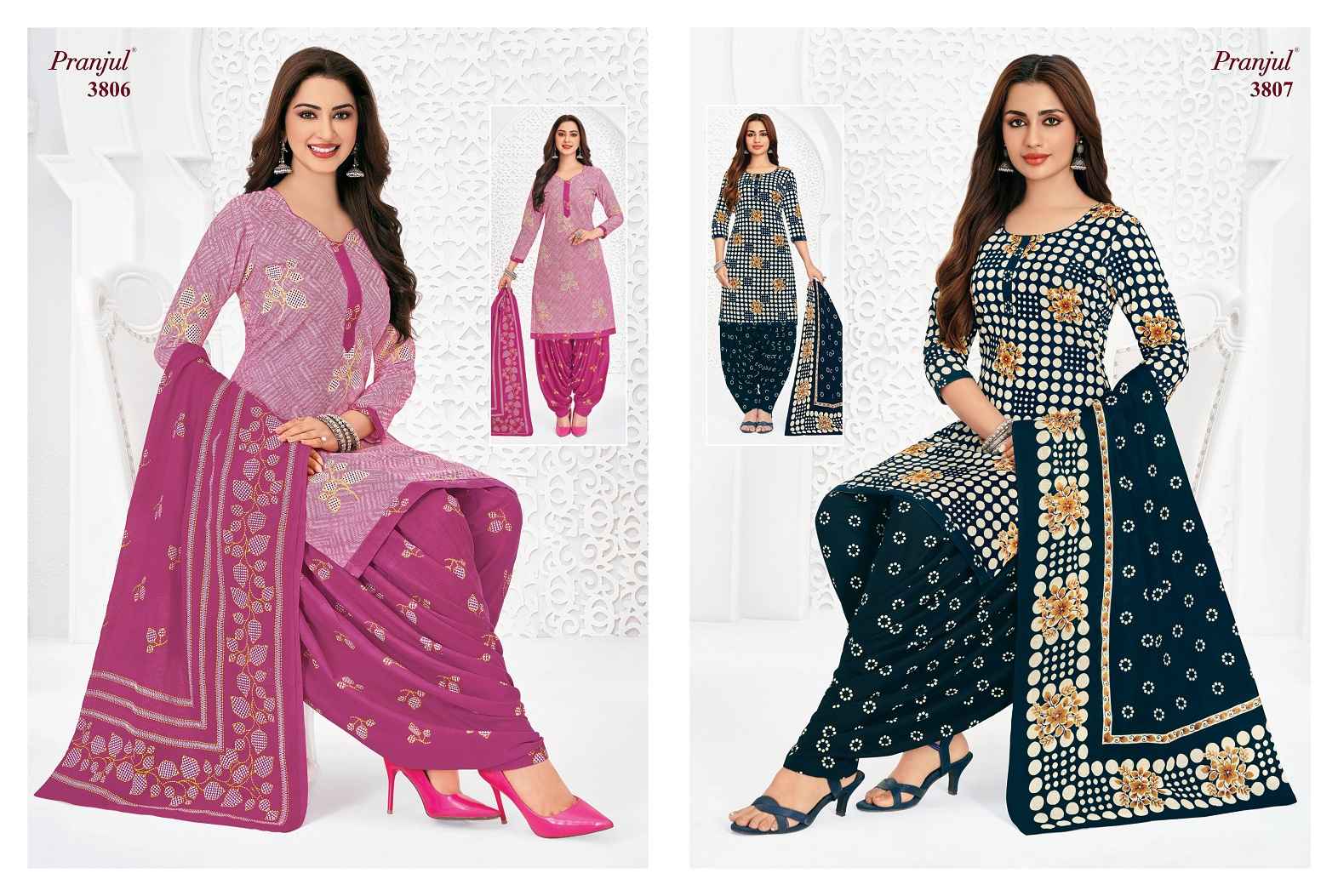 Pranjul Fashion - Buy Priyanshi Vol 38 nx Unstitched Cotton Dress Material ( 6 pcs Catalogue )