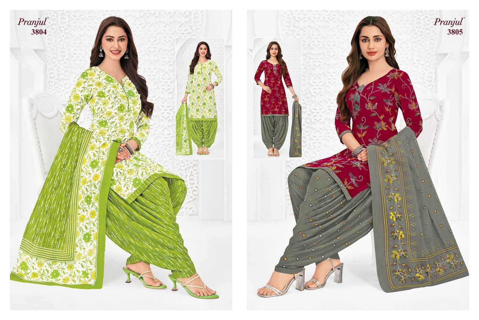 Pranjul Fashion - Buy Priyanshi Vol 38 nx Unstitched Cotton Dress Material ( 6 pcs Catalogue )