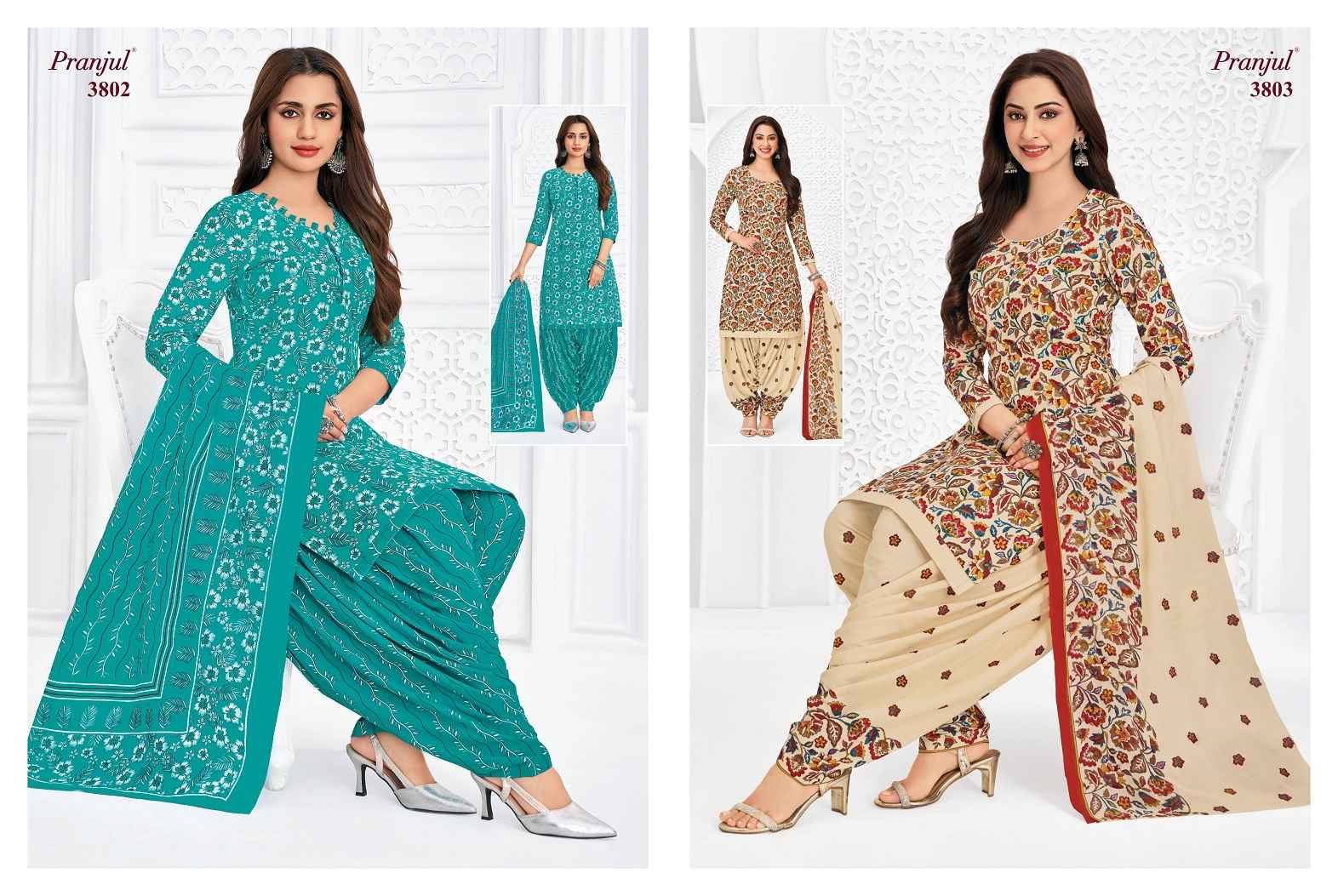 Pranjul Fashion - Buy Priyanshi Vol 38 nx Unstitched Cotton Dress Material ( 6 pcs Catalogue )