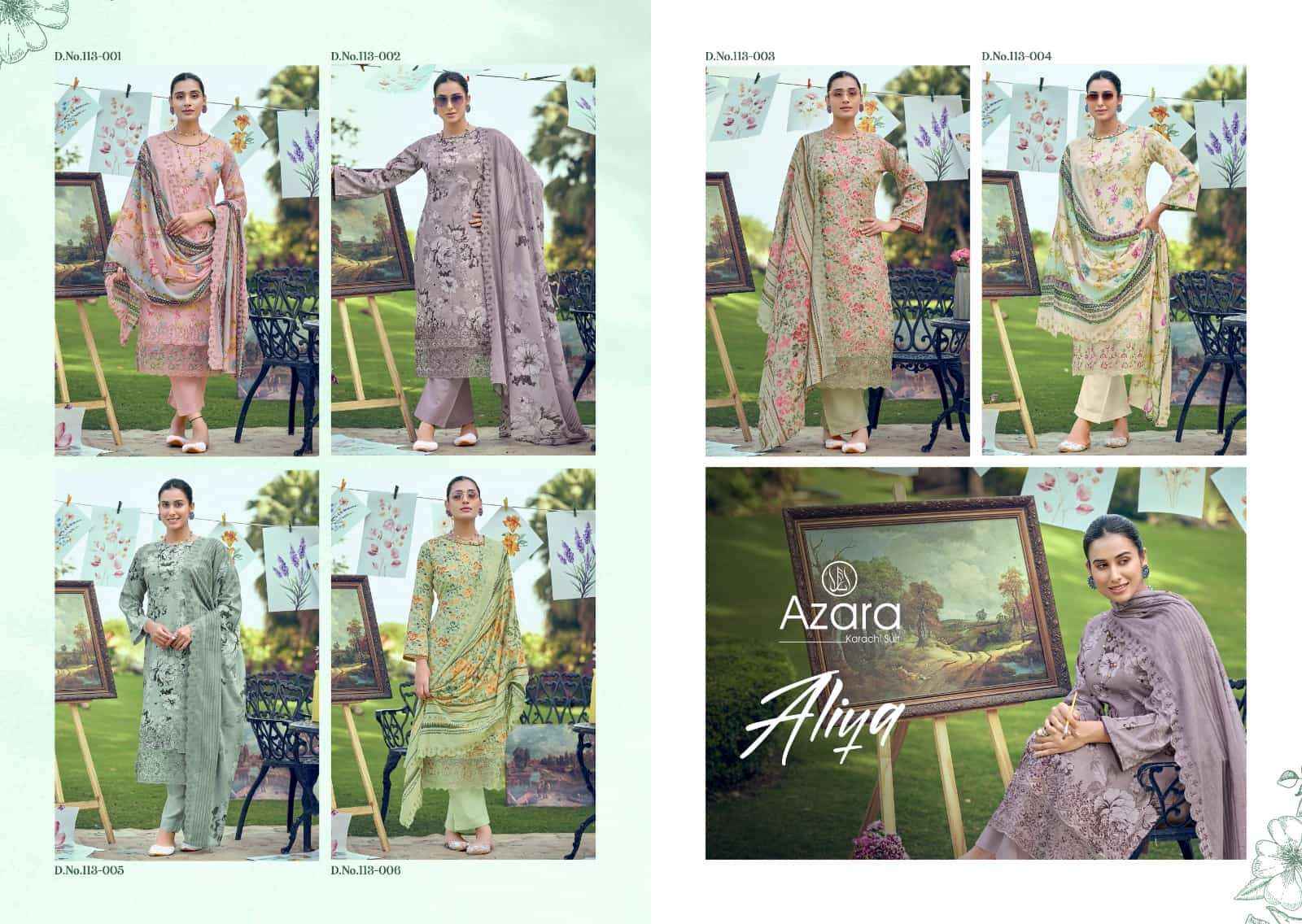 Radhika Azara Aliya Designer Printed Pure Lawn Suit _Wholesale Online Dealer ( 6 Pcs catalog )