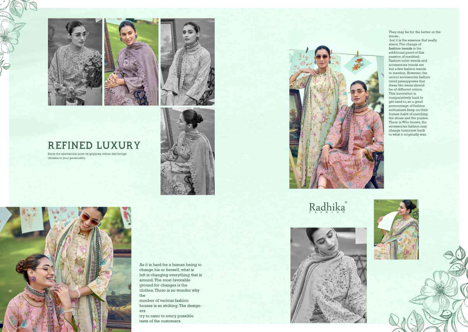 Radhika Azara Aliya Designer Printed Pure Lawn Suit _Wholesale Online Dealer ( 6 Pcs catalog )