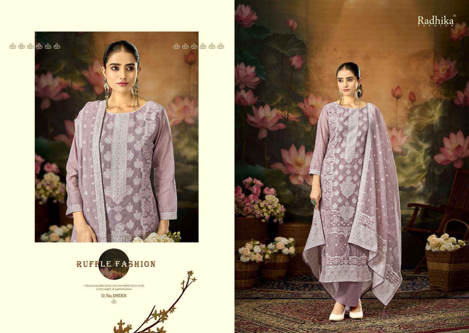 Radhika Fashion Azara Banarashi Adah Vol 12 Cotton Dress Material _ Surat Textile Bazaar ( 6 Pcs Catalog )