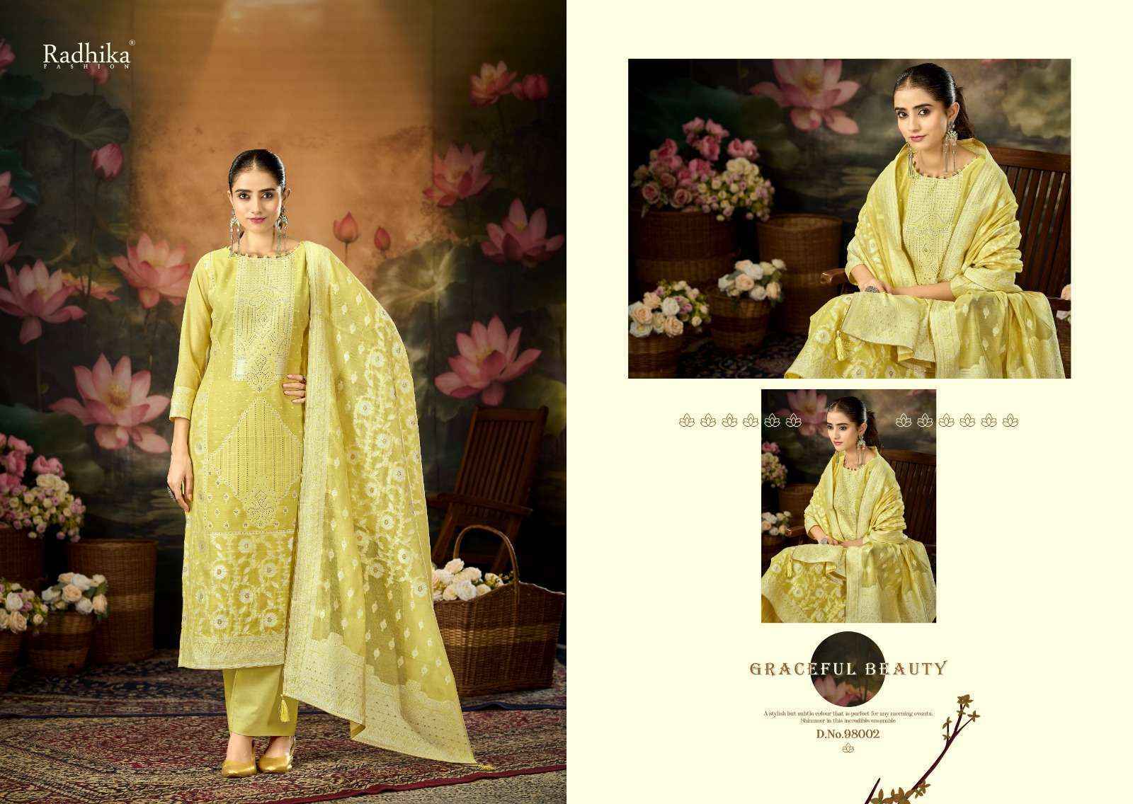 Radhika Fashion Azara Banarashi Adah Vol 12 Cotton Dress Material _ Surat Textile Bazaar ( 6 Pcs Catalog )