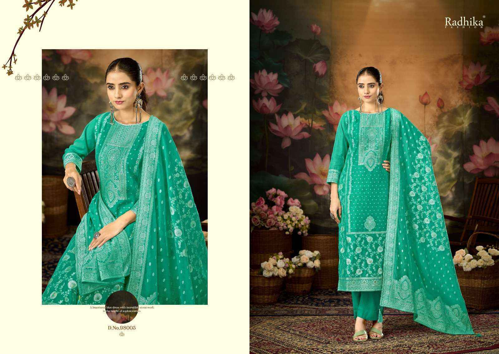 Radhika Fashion Azara Banarashi Adah Vol 12 Cotton Dress Material _ Surat Textile Bazaar ( 6 Pcs Catalog )