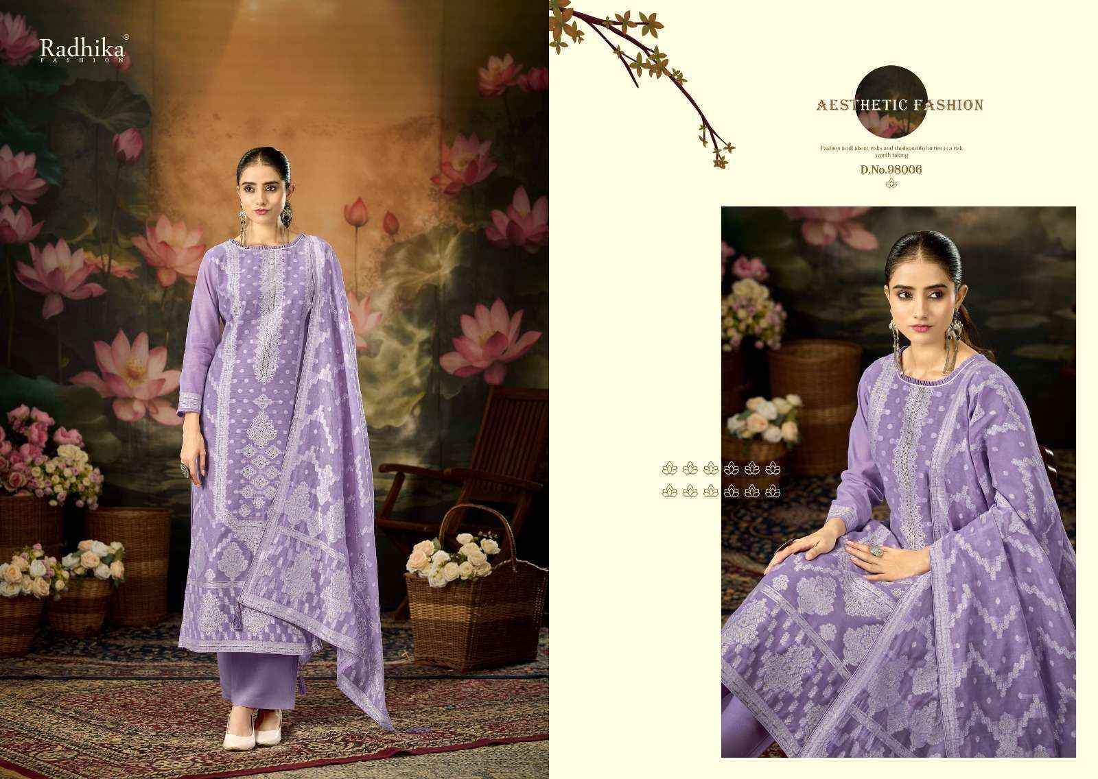 Radhika Fashion Azara Banarashi Adah Vol 12 Cotton Dress Material _ Surat Textile Bazaar ( 6 Pcs Catalog )