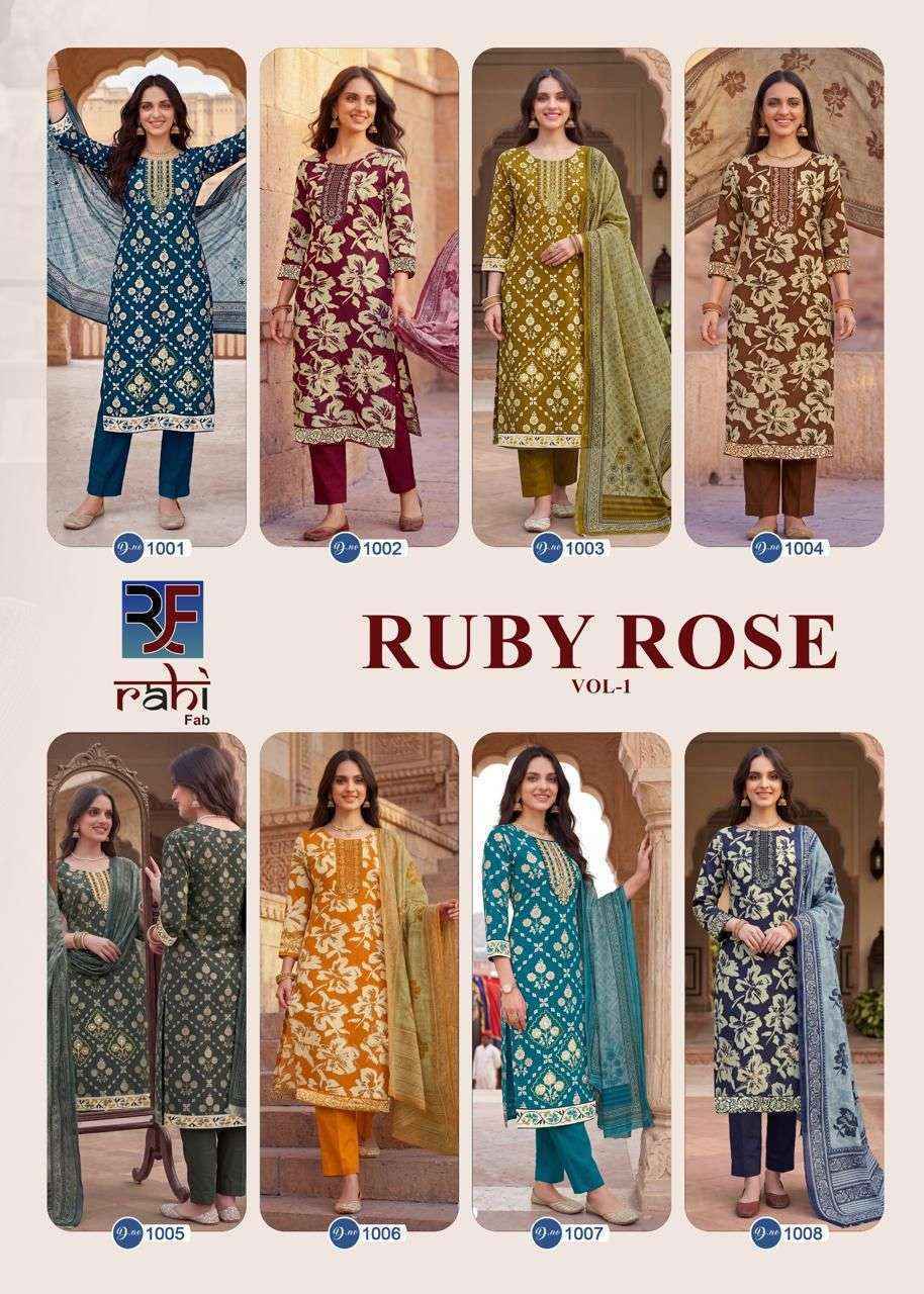 Rahi Fab Ruby Rose Vol 1 Cotton Dress Wholesale Dealer Surat ( 8 pcs Catalogue )