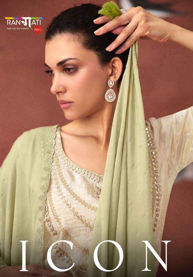 Rangati Prints Icon Partywear Style Exclusive Dress Material _ Surat Wholesale Rate ( 4 Pcs Catalog )