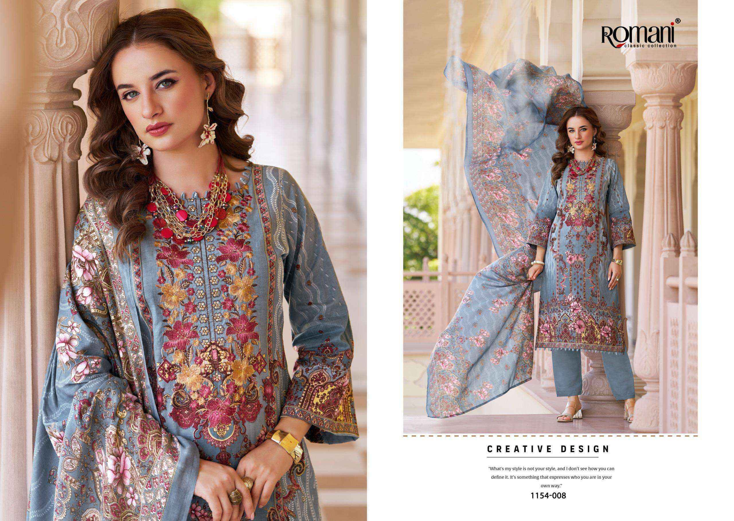 Romani Aarzu Vol 34 wholesale, Ladies Dress Wholesale Supplier ( 8 pcs Catalogue )