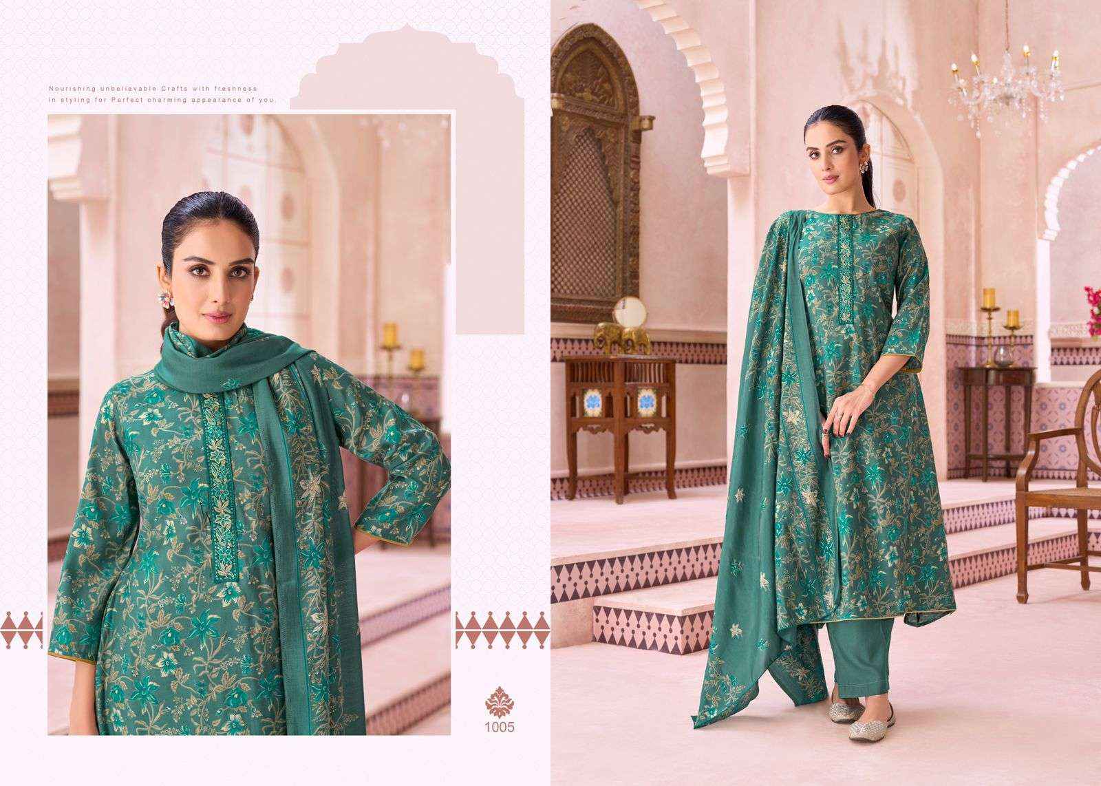 Salvi Fashion Sayuri Silk Plus Fancy Modal Silk Ladies Suit _ Wholesale Textile Market ( 8 Pcs Catalog )